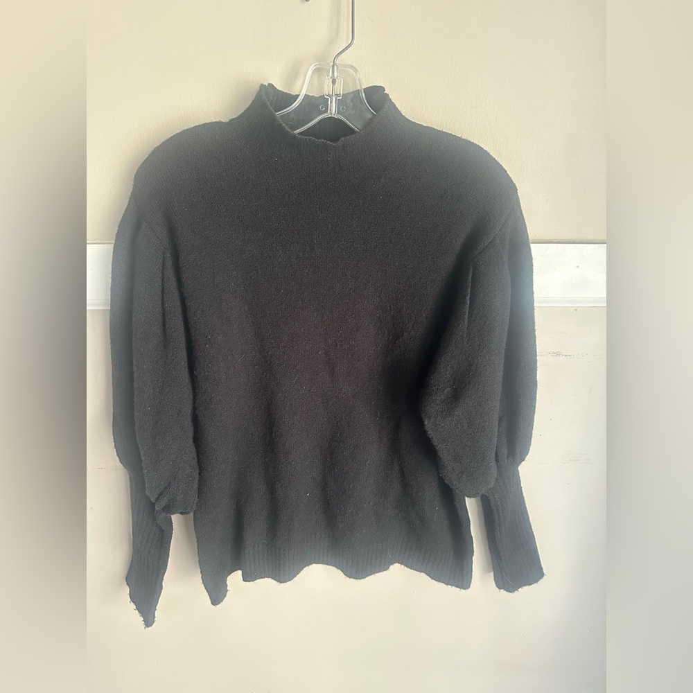Elan Black Turtleneck Sweater Size M